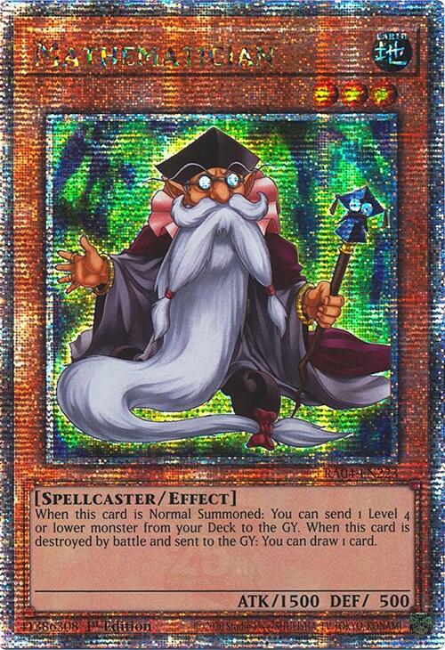 Mathematician [RA04-EN223] Quarter Century Secret Rare | Pegasus Games WI