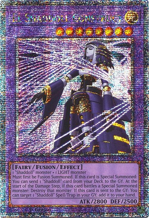 El Shaddoll Construct (Alternate Art) [RA04-EN229] Quarter Century Secret Rare | Pegasus Games WI