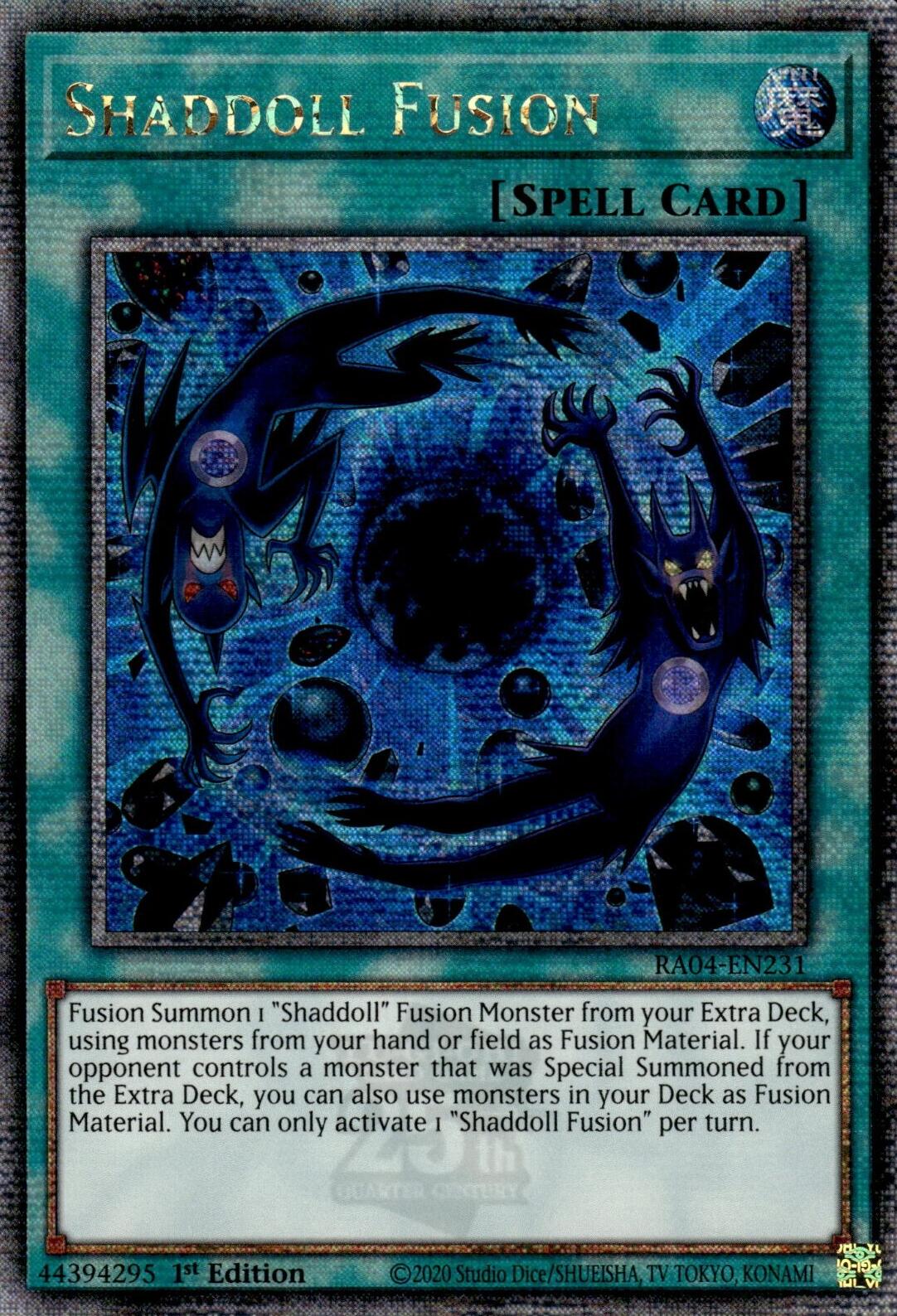 Shaddoll Fusion [RA04-EN231] Quarter Century Secret Rare | Pegasus Games WI