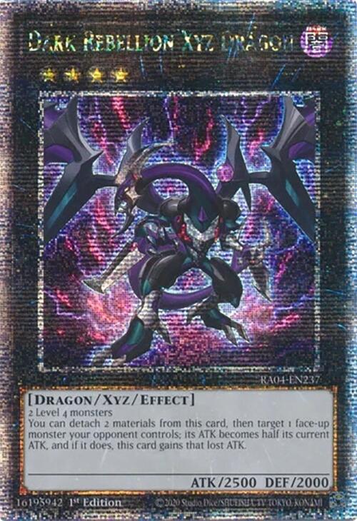 Dark Rebellion Xyz Dragon [RA04-EN237] Quarter Century Secret Rare | Pegasus Games WI
