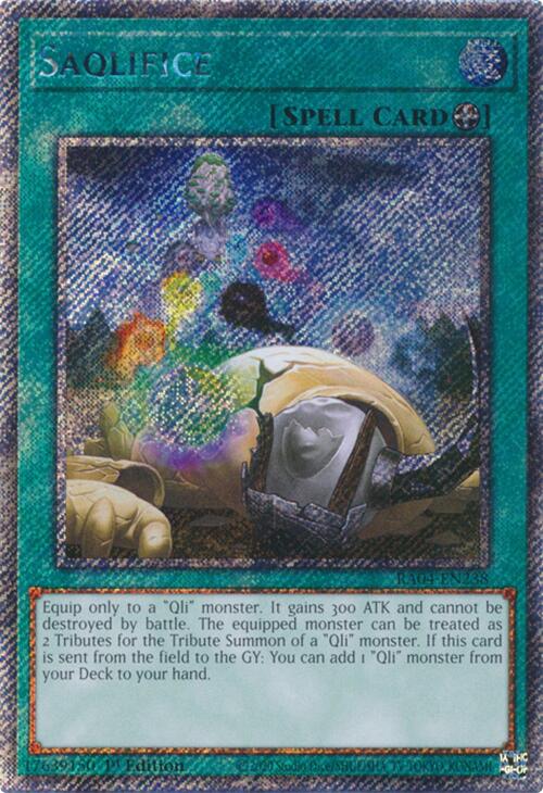 Saqlifice [RA04-EN238] Platinum Secret Rare | Pegasus Games WI