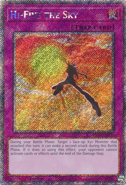Hi-Five the Sky [RA04-EN239] Platinum Secret Rare | Pegasus Games WI