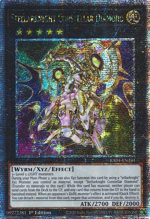 Stellarknight Constellar Diamond [RA04-EN241] Quarter Century Secret Rare | Pegasus Games WI