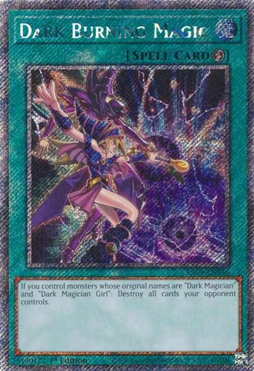 Dark Burning Magic [RA04-EN246] Platinum Secret Rare | Pegasus Games WI