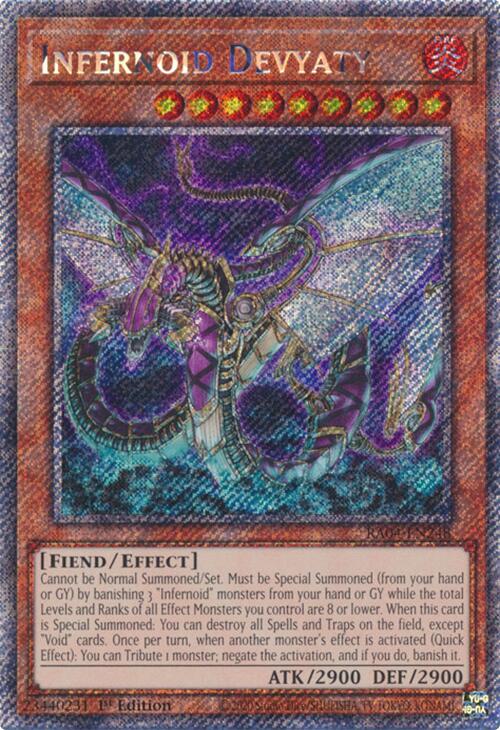 Infernoid Devyaty [RA04-EN248] Platinum Secret Rare | Pegasus Games WI