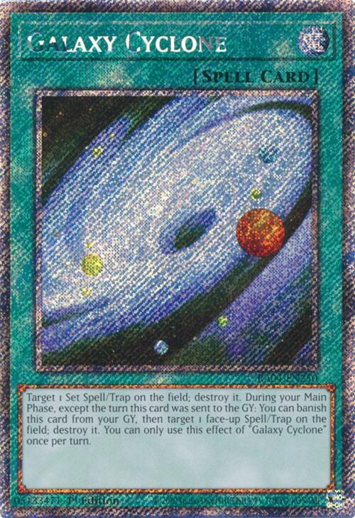 Galaxy Cyclone [RA04-EN250] Platinum Secret Rare | Pegasus Games WI