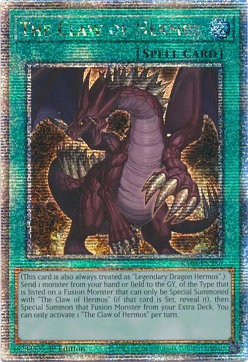 The Claw of Hermos [RA04-EN256] Quarter Century Secret Rare | Pegasus Games WI
