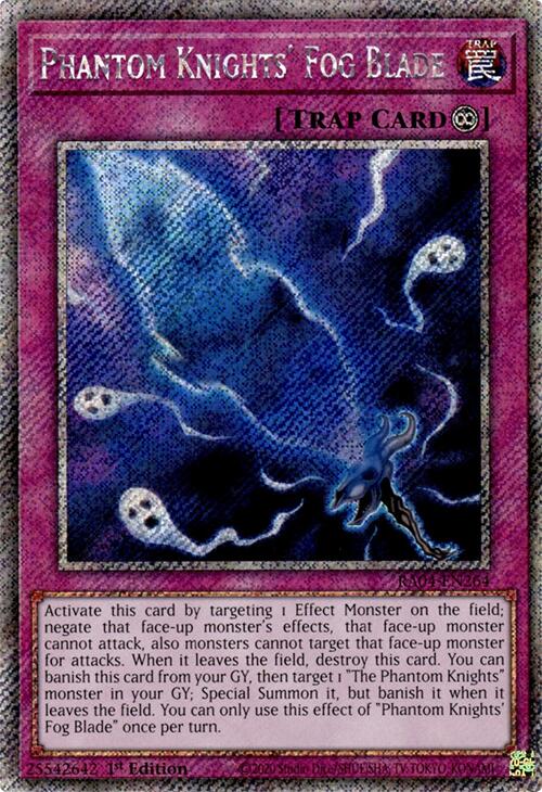 Phantom Knights' Fog Blade [RA04-EN264] Platinum Secret Rare | Pegasus Games WI