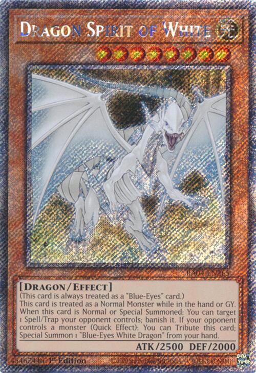 Dragon Spirit of White [RA04-EN265] Platinum Secret Rare | Pegasus Games WI