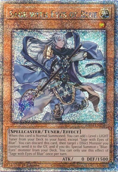 Sage with Eyes of Blue [RA04-EN266] Quarter Century Secret Rare | Pegasus Games WI
