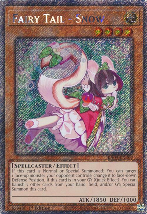 Fairy Tail - Snow [RA04-EN269] Platinum Secret Rare | Pegasus Games WI