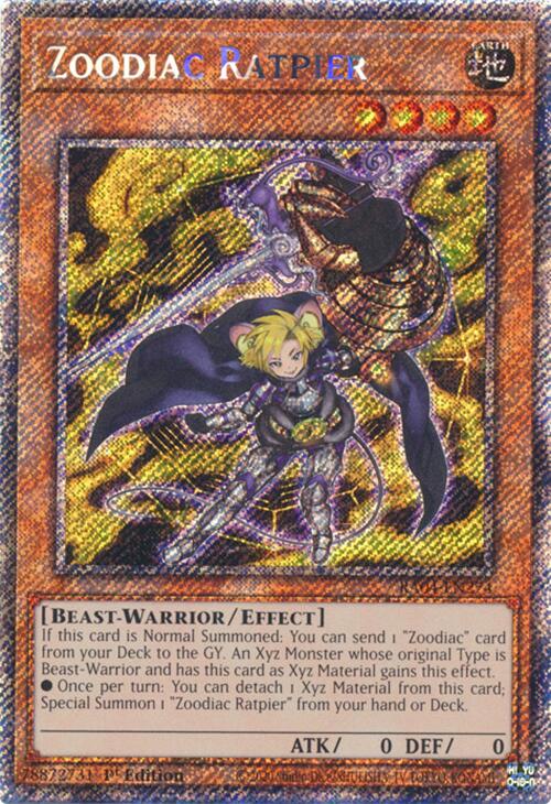 Zoodiac Ratpier [RA04-EN274] Platinum Secret Rare | Pegasus Games WI