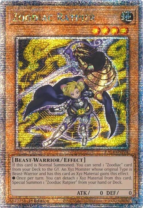 Zoodiac Ratpier [RA04-EN274] Quarter Century Secret Rare | Pegasus Games WI