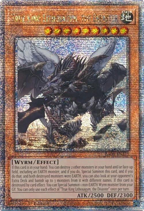 True King Lithosagym, the Disaster [RA04-EN275] Quarter Century Secret Rare | Pegasus Games WI