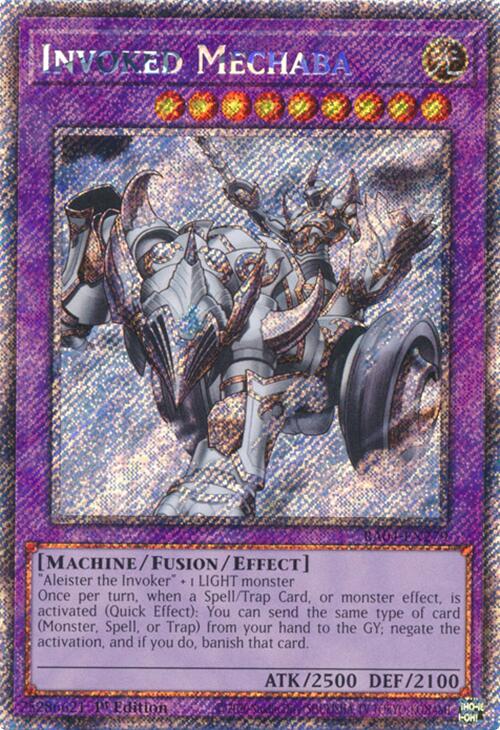 Invoked Mechaba [RA04-EN279] Platinum Secret Rare | Pegasus Games WI
