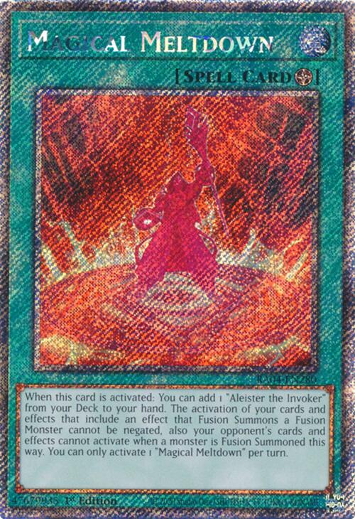 Magical Meltdown [RA04-EN280] Platinum Secret Rare | Pegasus Games WI