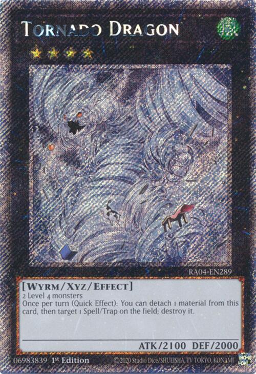 Tornado Dragon [RA04-EN289] Platinum Secret Rare | Pegasus Games WI