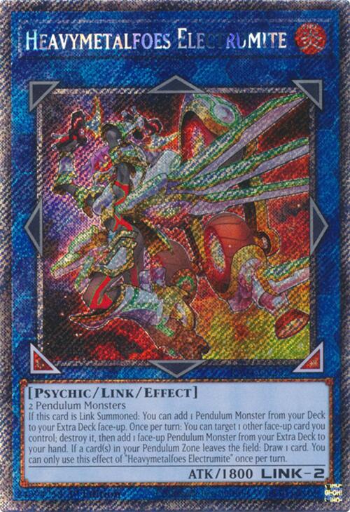 Heavymetalfoes Electrumite [RA04-EN292] Platinum Secret Rare | Pegasus Games WI