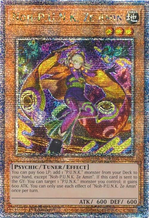 Noh-P.U.N.K. Ze Amin [RA04-EN293] Quarter Century Secret Rare | Pegasus Games WI