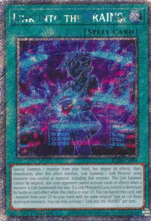 Link into the VRAINS! [RA04-EN294] Platinum Secret Rare | Pegasus Games WI