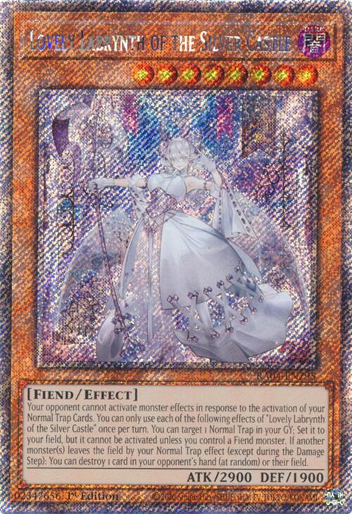Lovely Labrynth of the Silver Castle [RA04-EN295] Platinum Secret Rare | Pegasus Games WI