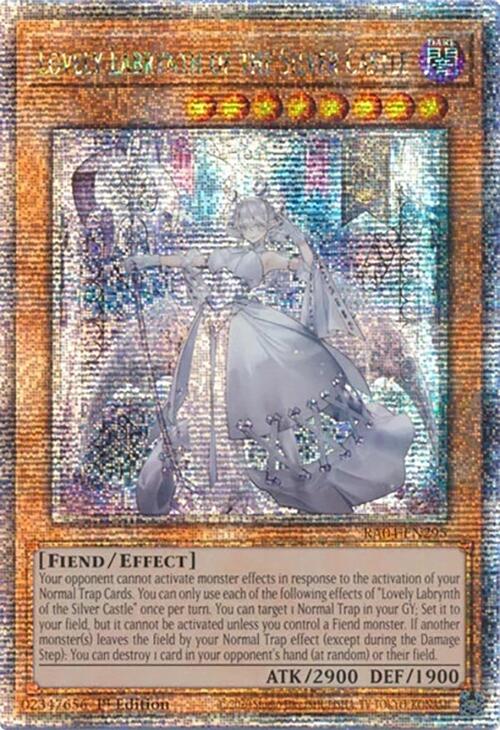 Lovely Labrynth of the Silver Castle [RA04-EN295] Quarter Century Secret Rare | Pegasus Games WI