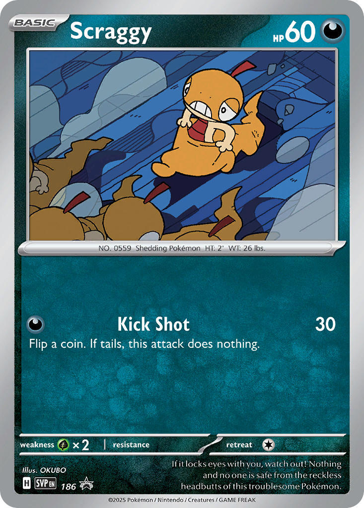 Scraggy (186) [Scarlet & Violet: Black Star Promos] | Pegasus Games WI
