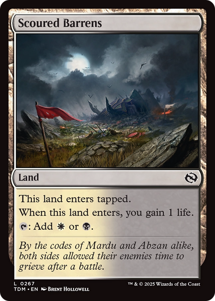 Scoured Barrens [Tarkir: Dragonstorm] | Pegasus Games WI