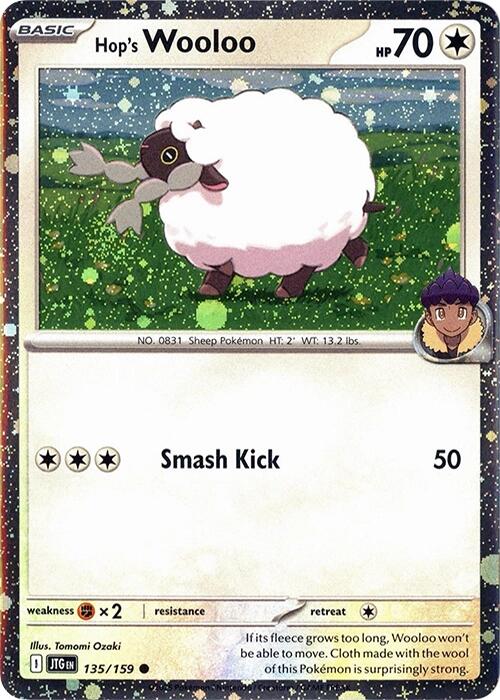 Hop's Wooloo (135/159) (Cosmos Holo) [Scarlet & Violet: Journey Together] | Pegasus Games WI
