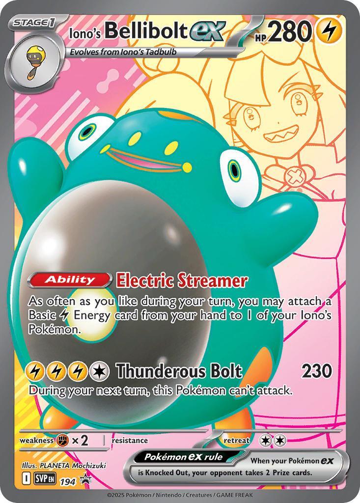 Iono's Bellibolt ex (194) [Scarlet & Violet: Black Star Promos] | Pegasus Games WI