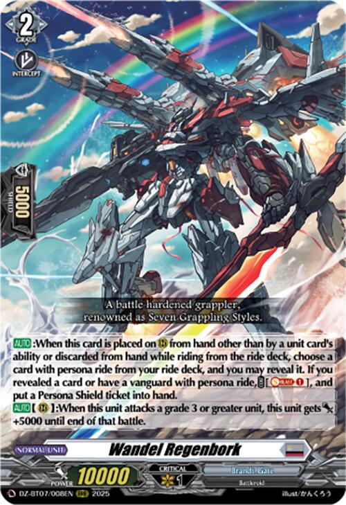 Wandel Regenbork (DZ-BT07/008EN) [DZ-BT07: Moon Fangs & Cerulean Blaze] | Pegasus Games WI