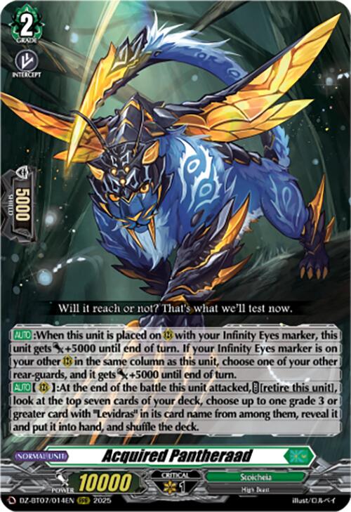 Acquired Pantheraad (DZ-BT07/014EN) [DZ-BT07: Moon Fangs & Cerulean Blaze] | Pegasus Games WI