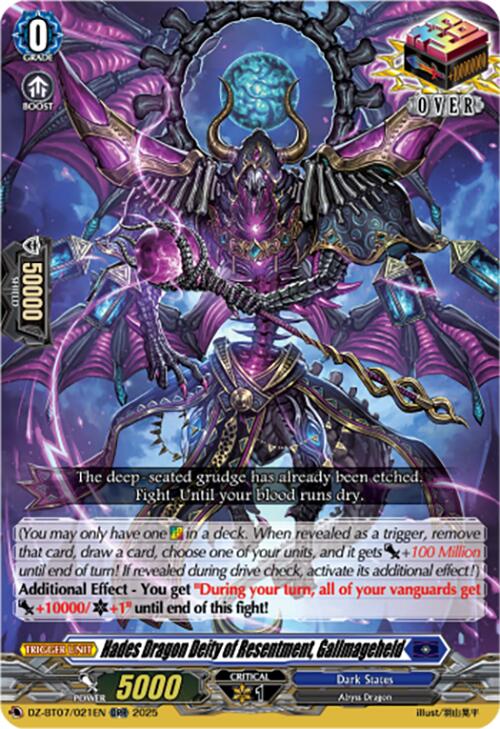 Hades Dragon Deity of Resentment, Gallmageheld (DZ-BT07/021EN) [DZ-BT07: Moon Fangs & Cerulean Blaze] | Pegasus Games WI