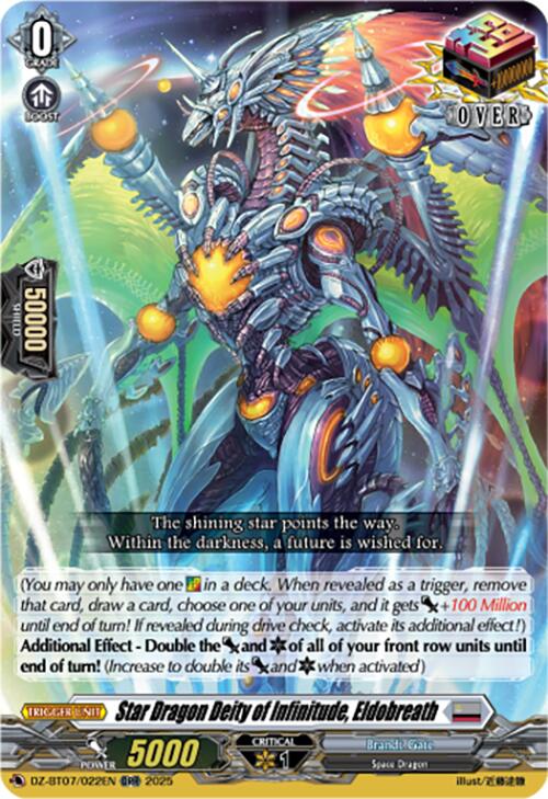 Star Dragon Deity of Infinitude, Eldobreath (DZ-BT07/022EN) [DZ-BT07: Moon Fangs & Cerulean Blaze] | Pegasus Games WI
