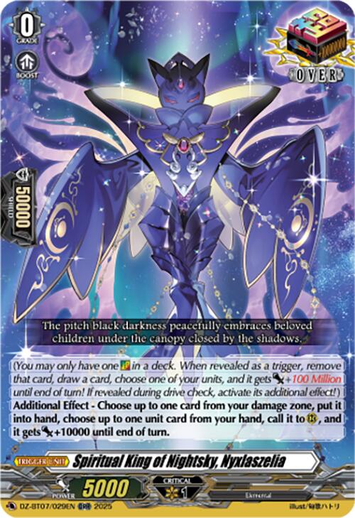 Spiritual King of Nightsky, Nyxlaszelia (DZ-BT07/029EN) [DZ-BT07: Moon Fangs & Cerulean Blaze] | Pegasus Games WI