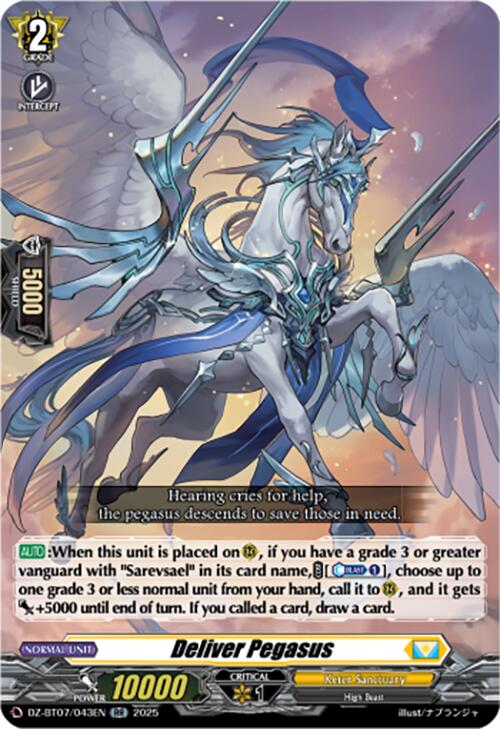 Deliver Pegasus (DZ-BT07/043EN) [DZ-BT07: Moon Fangs & Cerulean Blaze] | Pegasus Games WI