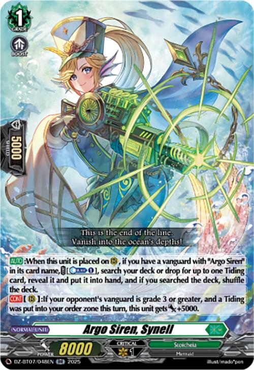 Argo Siren, Synell (DZ-BT07/048EN) [DZ-BT07: Moon Fangs & Cerulean Blaze] | Pegasus Games WI