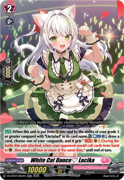 White Cat Dance Lacika (DZ-BT07/052EN) [DZ-BT07: Moon Fangs & Cerulean Blaze] | Pegasus Games WI