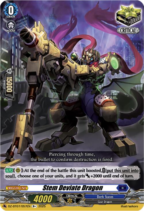 Stem Deviate Dragon (DZ-BT07/057EN) [DZ-BT07: Moon Fangs & Cerulean Blaze] | Pegasus Games WI