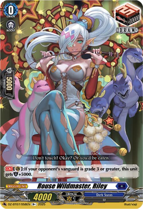 Rouse Wildmaster, Riley (DZ-BT07/058EN) [DZ-BT07: Moon Fangs & Cerulean Blaze] | Pegasus Games WI