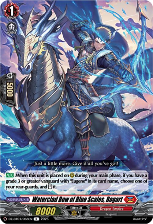 Waterclad Bow of Blue Scales, Bogart (DZ-BT07/068EN) [DZ-BT07: Moon Fangs & Cerulean Blaze] | Pegasus Games WI