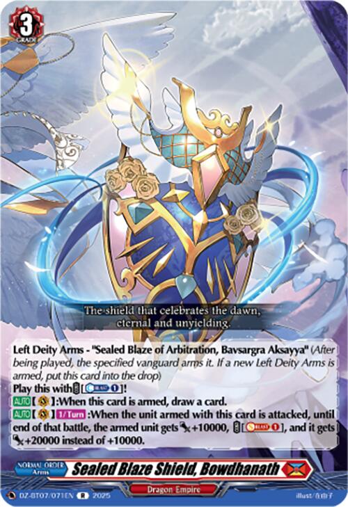 Sealed Blaze Shield, Bowdhanath (DZ-BT07/071EN) [DZ-BT07: Moon Fangs & Cerulean Blaze] | Pegasus Games WI