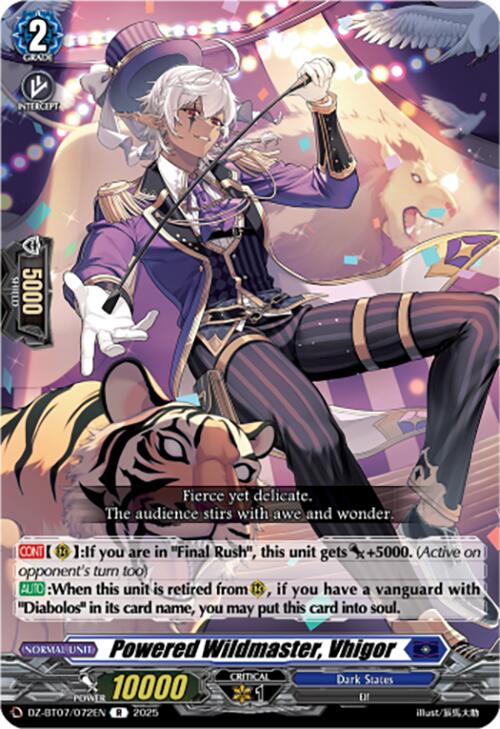 Powered Wildmaster, Vhigor (DZ-BT07/072EN) [DZ-BT07: Moon Fangs & Cerulean Blaze] | Pegasus Games WI