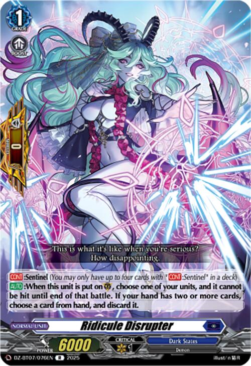 Ridicule Disrupter (DZ-BT07/076EN) [DZ-BT07: Moon Fangs & Cerulean Blaze] | Pegasus Games WI