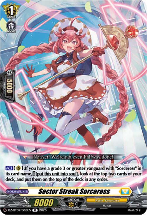 Sector Streak Sorceress (DZ-BT07/083EN) [Moon Fangs & Cerulean Blaze] | Pegasus Games WI