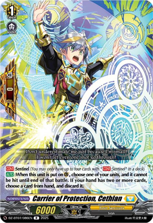 Carrier of Protection, Cethlan (DZ-BT07/086EN) [DZ-BT07: Moon Fangs & Cerulean Blaze] | Pegasus Games WI