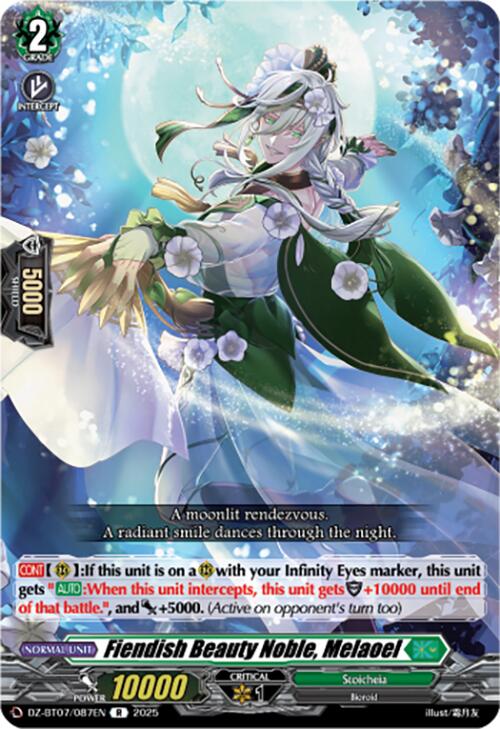 Fiendish Beauty Noble, Melaoel (DZ-BT07/087EN) [DZ-BT07: Moon Fangs & Cerulean Blaze] | Pegasus Games WI