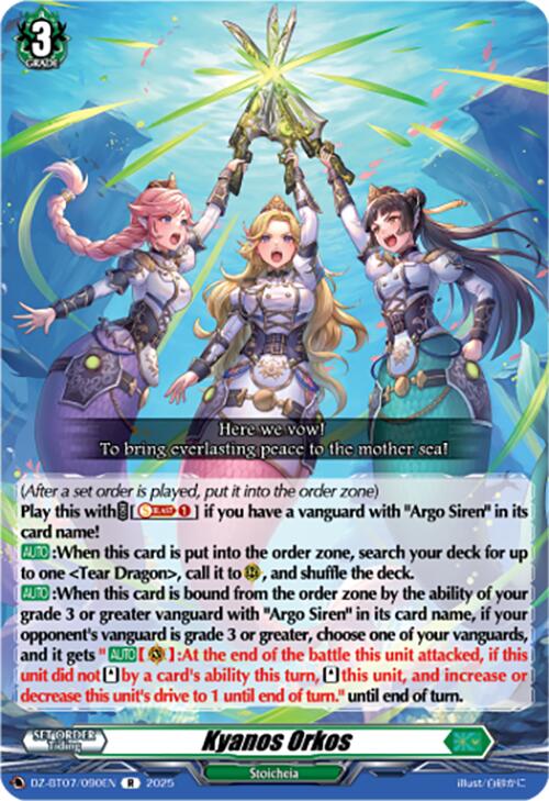 Kyanos Orkos (DZ-BT07/090EN) [DZ-BT07: Moon Fangs & Cerulean Blaze] | Pegasus Games WI