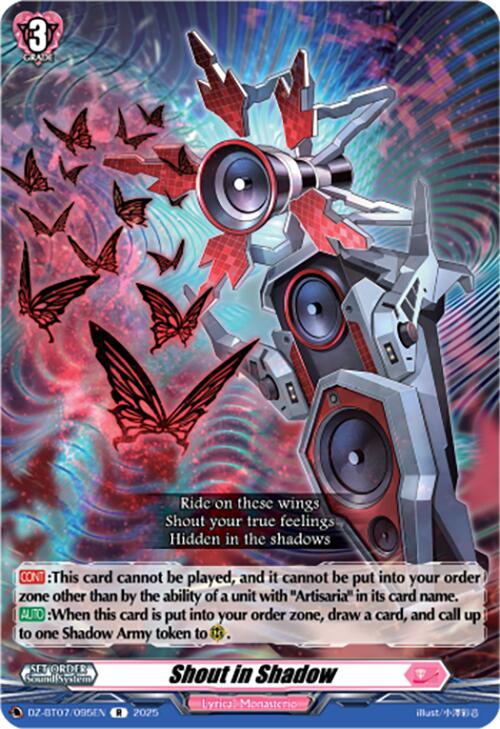 Shout in Shadow (DZ-BT07/095EN) [Moon Fangs & Cerulean Blaze] | Pegasus Games WI