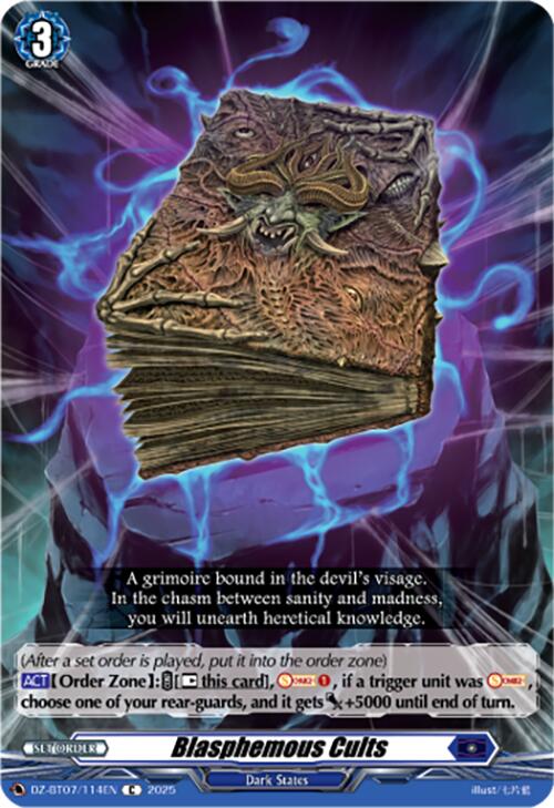Blasphemous Cults (DZ-BT07/114EN) [DZ-BT07: Moon Fangs & Cerulean Blaze] | Pegasus Games WI
